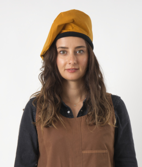 , modell: Basker Creative, kvalitet: Senapsgul vax